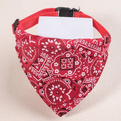 Harnais petit chien foulard - elégant confortable-rouge