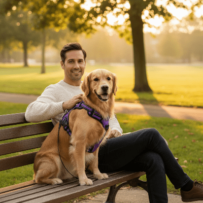 Harnais pour chien - réfléchissant - au royaume des chiens