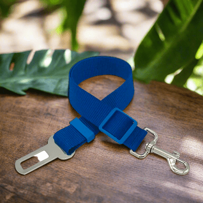 Harnais pour chien voiture - sécurité auto voyage-bleu-marin