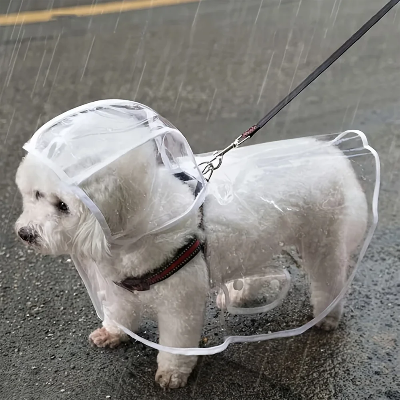 Imperméable chien - transparent petite et moyenne taille-demo