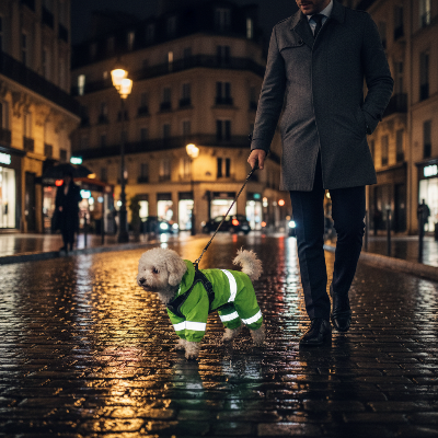 Imperméable chien – Couverture complète réfléchissante nuit réfléchissant