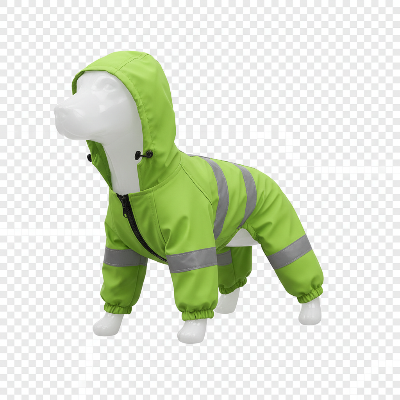 Imperméable chien – Couverture complète réfléchissante vert lime