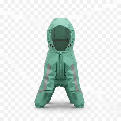 Imperméable chien – Couverture complète réfléchissante vert menthe