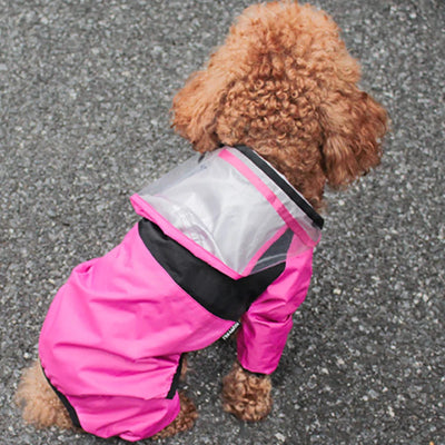 Imperméable chien – combinaison imperméable veste de pluie-rose
