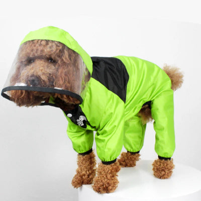 Imperméable chien – combinaison imperméable veste de pluie-vert