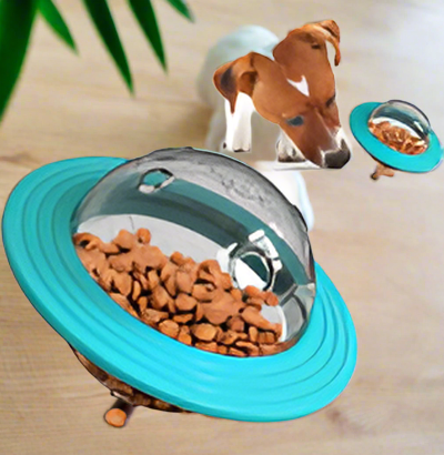 Jouet  interactif  pour chien - soucoupe spatiale