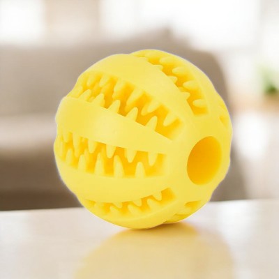 Jouet pour chien - balle interactive en caoutchouc