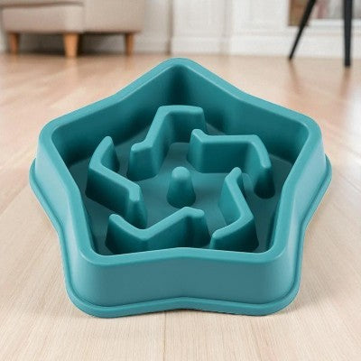 Jouet-pour-chien-gamelle-anti-etouffement-etoile-turquoises