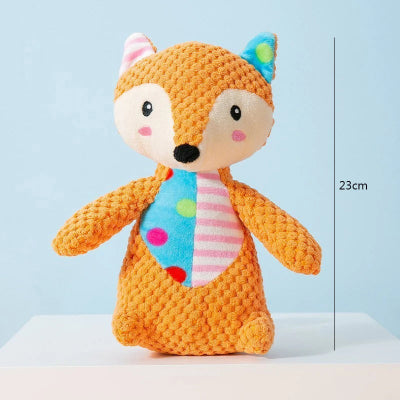Jouet-pour-chien-peluche-animaux-renard-23cm