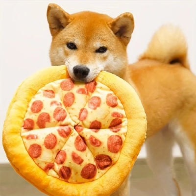 Jouet-pour-chien-pizza-pepperoni-fromage-chien-dans-sa-gueule