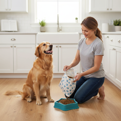Jouet pour chien - gamelle anti etouffement-Femme et gamelle étoile