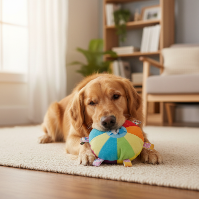 Jouet interactif pour chien - soucoupe volante-Chien qui câline