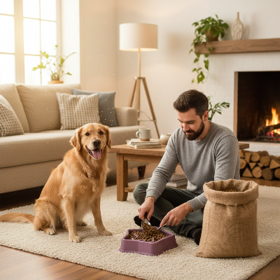 Jouet pour chien - gamelle anti etouffement-Homme et gamelle étoile