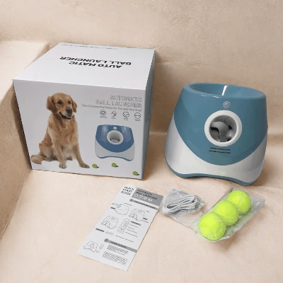 Jouet pour chien - Lanceur de Balle Automatique pour Chien -bleu