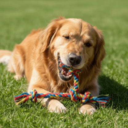Jouet pour chien - corde dentition résistant durable - golden-pelouse