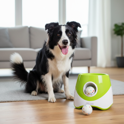 Jouet pour chien - lanceur de balle automatique-Border Collie lanceur de balle