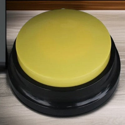 Jouets-pour-chien-bouton-communication-jaunes