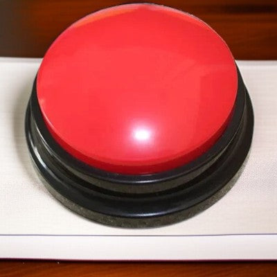 Jouets-pour-chien-bouton-communication-rouge