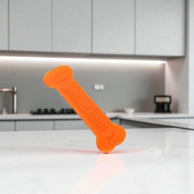 Jouets-pour-chien-os-caoutchouc-orange-demo