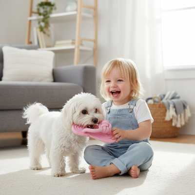 Jouets pour chien  - sandale-Enfant Maltais sandale rose