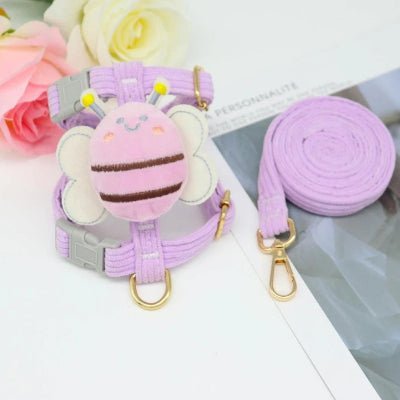 Laisse-de-chien-abeille-mauve