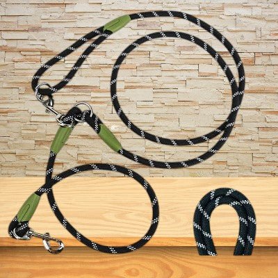 Laisse-de-chien-reflechissant-noir