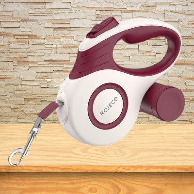 Laisse-pour-chien-retractable-5metre-rouge