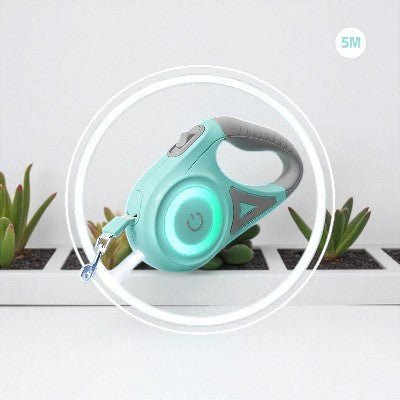 Laisse-pour-chien-retractable-roulettes-5metre-vert