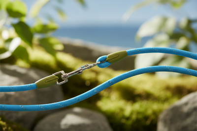 Laisse de chien - réfléchissant-laisse-reflechissante-bleue-et-verte