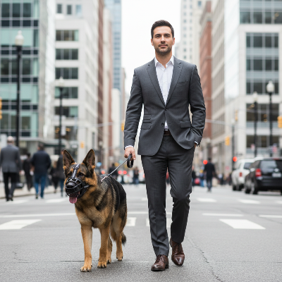 Muselière pour chien - panier anti-morsure anti-aboiement-Berger allemand muselière panier -noire ville