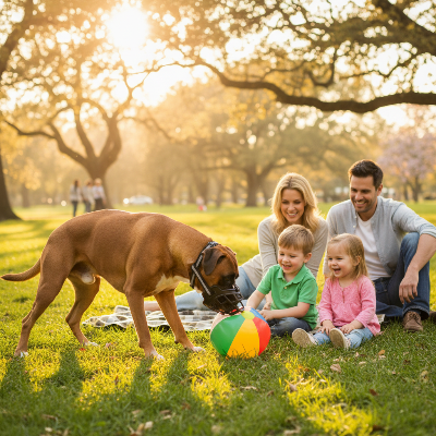 Muselière pour chien - panier anti-morsure anti-aboiement-Boxer muselière panier noire famille parc