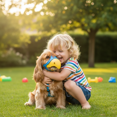 Muselière pour chien - petits et moyens respirante anti-morsure-Cocker muselière bec canard enfant