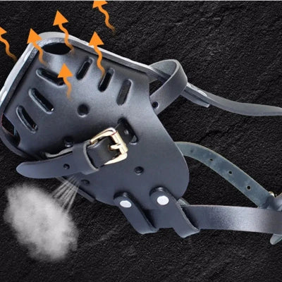 Muselier - panier cuir berger allemand doberman  anti morsure entraînement-respirable