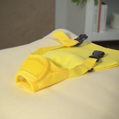 Museliere-anti-aboiement -pour-chien -jaune