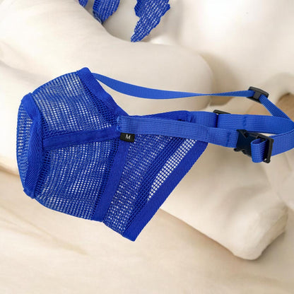 Muselière pour chien - en tissu maillé respirant  anti-morsure