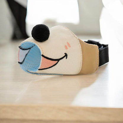 Muselière pour chien - réglable anti aboiement douce  mignon drôle