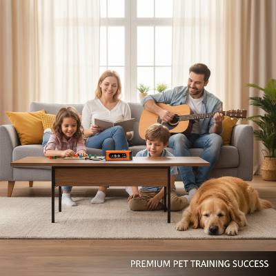 Répulsif pour chien - anti aboiement-Famille paisible, chien calme, dispositif sur la table