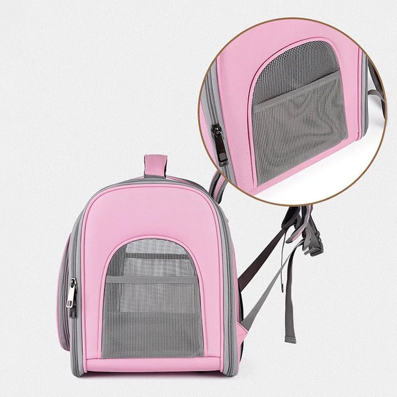Sac de transport pour animaux de compagnie, sac à dos de voyage en plein air pour chats, petits chiens, sac de transport respirant pour chats, adapté aux chats de moins de 7,5 kg - au royaume des chiens