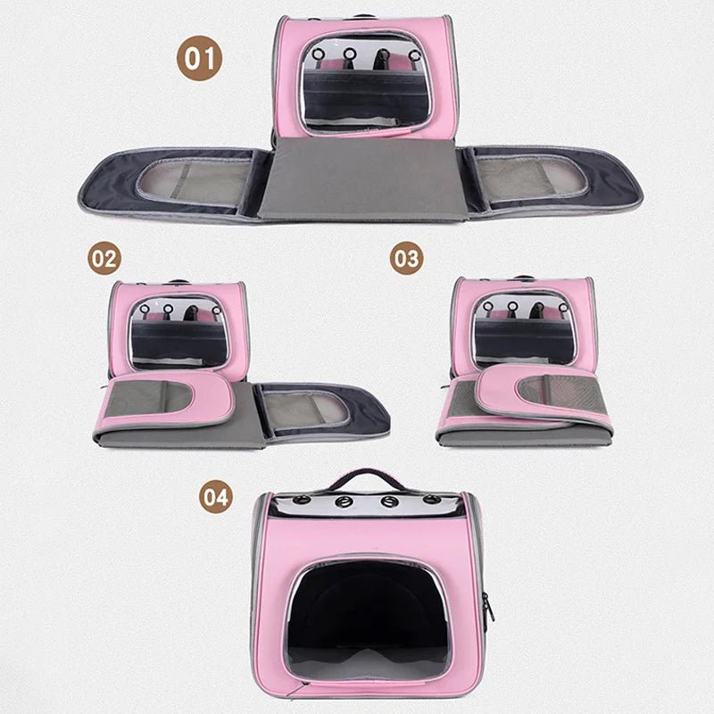 Sac de transport pour animaux de compagnie, sac à dos de voyage en plein air pour chats, petits chiens, sac de transport respirant pour chats, adapté aux chats de moins de 7,5 kg - au royaume des chiens