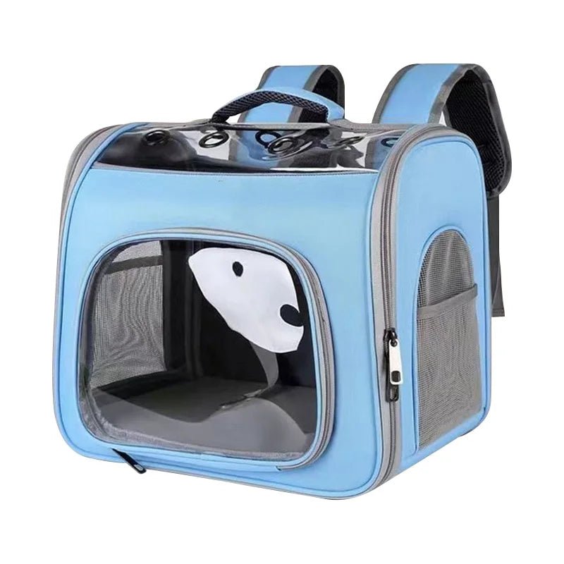 Sac de transport pour animaux de compagnie, sac à dos de voyage en plein air pour chats, petits chiens, sac de transport respirant pour chats, adapté aux chats de moins de 7,5 kg - au royaume des chiens