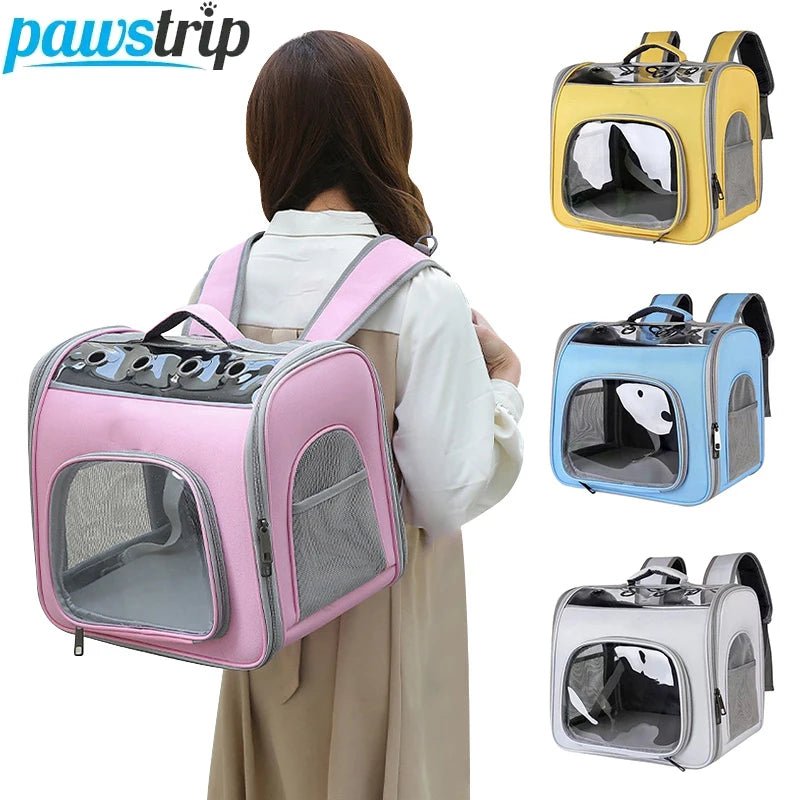 Sac de transport pour animaux de compagnie, sac à dos de voyage en plein air pour chats, petits chiens, sac de transport respirant pour chats, adapté aux chats de moins de 7,5 kg - au royaume des chiens
