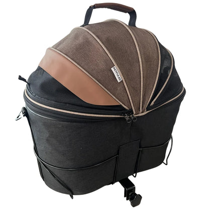 poussette pour chien -Panier de vélo arrière rembourré confortable  panier de siège de banlieue
