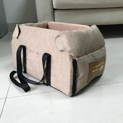 Sac de transport pour chien - siège de voiture sécurisé-kaki-grandeur-petit