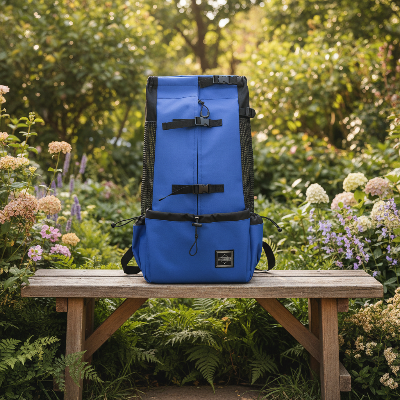 Sac à dos chien - cyclisme voyage plein air respirant-bleu