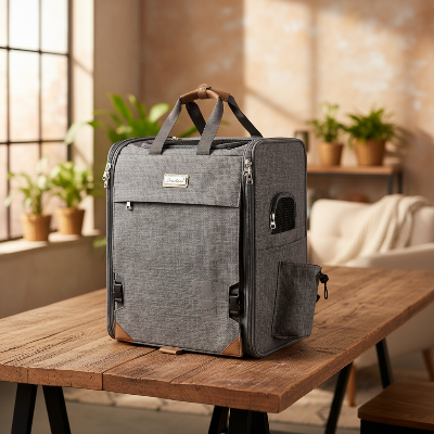 Sac à dos chien - qualité multiusage voyage-gris