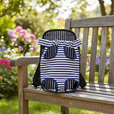 Sac à dos pour chien - maille respirante exterieur rayures