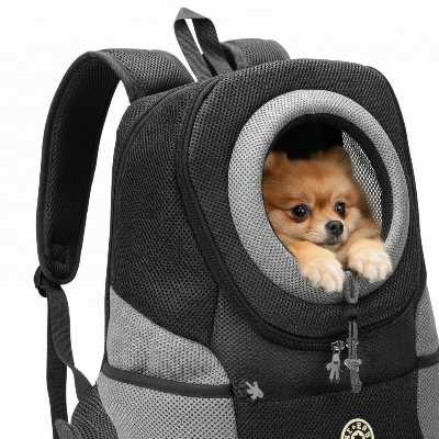 Sac à dos pour chien - petit portable double epaule respirant-Gros plan qualite