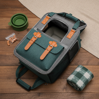 Sac à dos pour chien - pour petits chiens-sac-vert