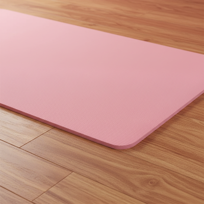 Tapis pilates  - NBR 8mm antidérapant, yoga, fitness- Rose