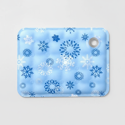 Tapis rafraîchissant chien - lit froid d'été coussin de glace-Tapis flocons bleu pâle
